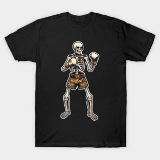 thai boxing skeleton T-Shirt